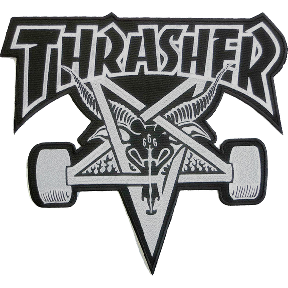 Thrasher Sk8-Goat Patch Black/Sil