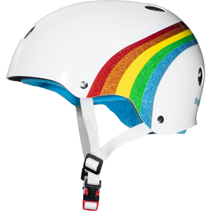 Triple 8 Certified Sweatsaver White/Rainbow Sparkle