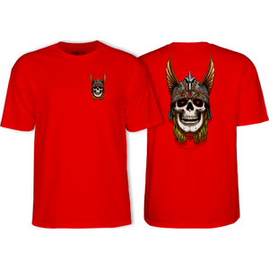 Powell Peralta Anderson Skull T-Shirt - Size: Medium Red