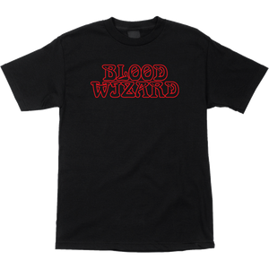 Blood Wizard Outline Logo T-Shirt - Size: Large Black