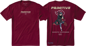 Primitive Naruto Itachi Uchiha T-Shirt - Size: Small Burgundy