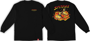 Spitfire Hell Hounds II Long Sleeve Shirt MEDIUM Black/Multi