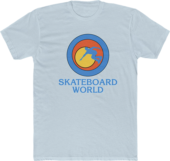 45rpm Skateboard World T-Shirt - Size: X-Large Lt. Blue