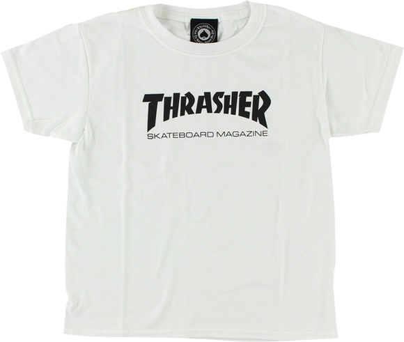 Thrasher Mag Logo Youth T-Shirt - White