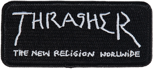 Thrasher New Religion Patch Black