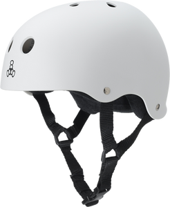 Triple 8 Helmet White Rubber