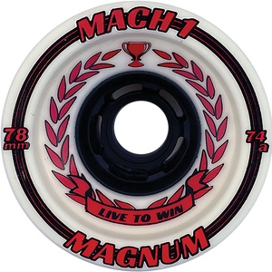 Venom Magnum Mach-1 Gallo24 78mm 74a White/Red/Black Longboard Wheels (Set of 4)