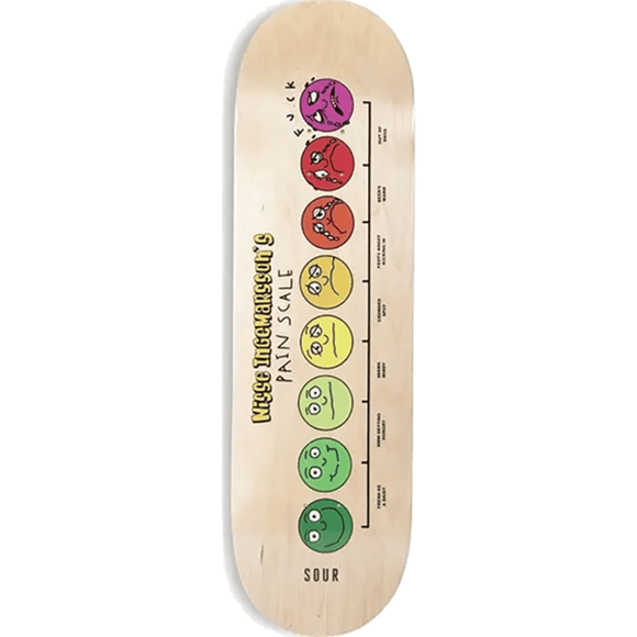 Sour Ingemarsson Pain Scale Skateboard Deck -8.12 DECK ONLY