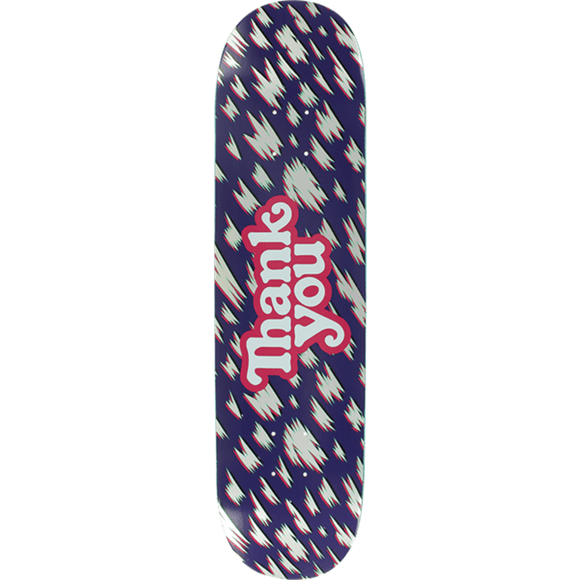 Thank You Modern Logo Skateboard Deck -7.75 Silver Foil DECK ONLY