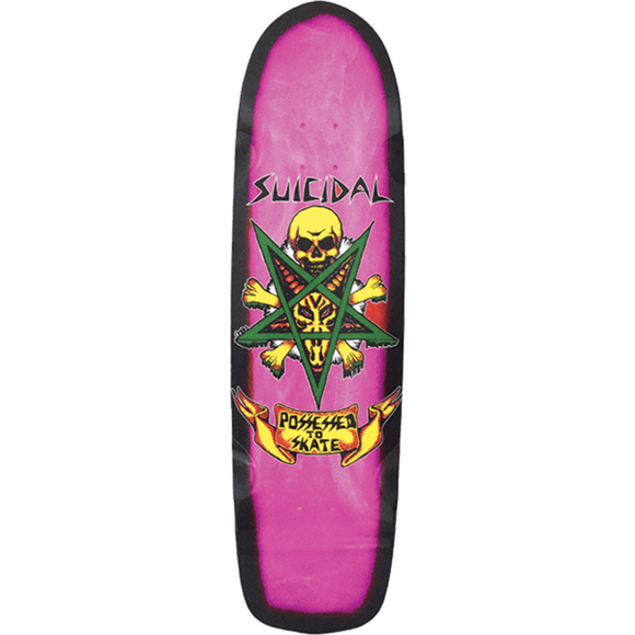 Suicidal Pts Pool Dk-8.75x32.5 Pink Stain/Black Fade DECK ONLY