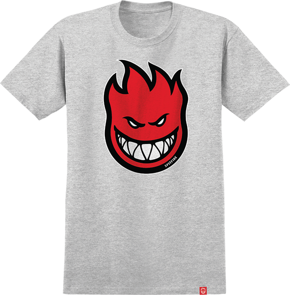 Spitfire Bighead Fill T-Shirt - Size: SMALL-Ash/Red/Black/White