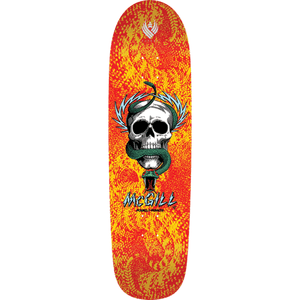 Powell Peralta Mcgill Skull/Snake 5 Skateboard Deck-9x32.4 Yellow/Red Flight DECK ONLY