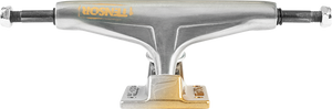 Tensor Reg Alum 5.25 Stencil Mirror Raw/Gold Fade Skateboard Trucks (Set of 2)