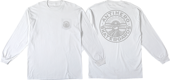 Antihero Stay Ready Dbl Pocket Ls Size: SMALL White