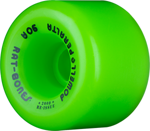 Powell Peralta Rat Bones Wheels 60mm 90a Green Skateboard Wheels (Set of 4)