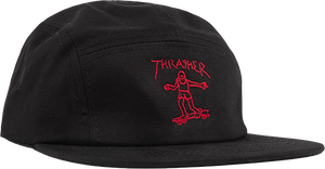 Thrasher Gonz Logo Skate HAT - Adjustable Black/Red 