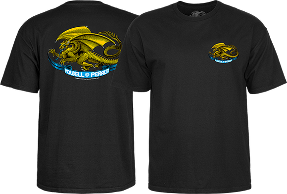 Powell Peralta Oval Dragon Youth T-Shirt - Black