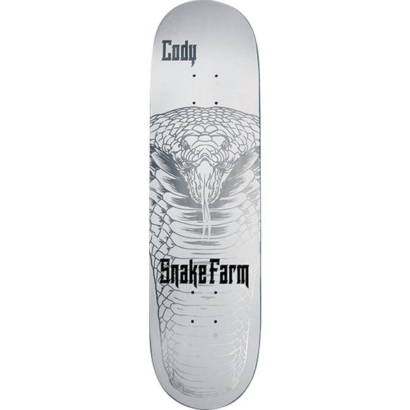 Snake Farm Mcentire Snake Moan Skateboard Deck -8.25 White DECK ONLY