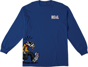 Real Comix Long Sleeve Shirt Small -Royal