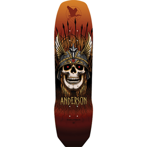 Powell Peralta Anderson Heron Skull Skateboard Deck -8.45x31.8 Rust DECK ONLY