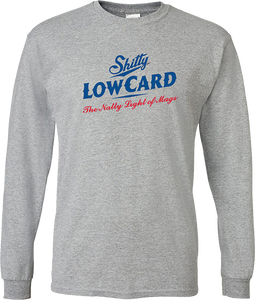 Lowcard Natty Logo Long Sleeve Shirt X-LARGE Heather Grey