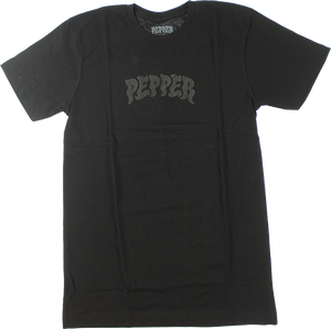 Pepper Logo T-Shirt - Size: Small Black