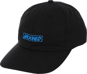 Krooked Moonsmile Script Skate HAT - Adjustable Black/Blue 