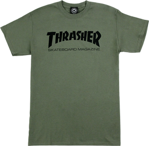 Thrasher Skate Mag T-Shirt - Army/Black