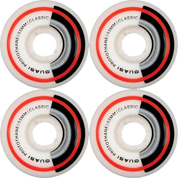 Quasi Class Wheel 53mm White Skateboard Wheels (Set of 4)