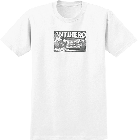 Antihero Wheel Of Antihero T-Shirt - Size: Medium White