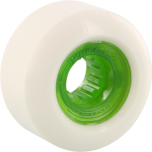 Powerflex Rock Candy 58mm 84b White/Cl.Green Skateboard Wheels (Set of 4)