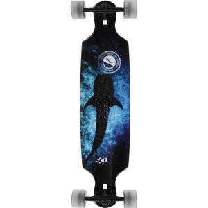 San Clemente Whale Shark Drop Through Complete Longboard Skateboard -36 