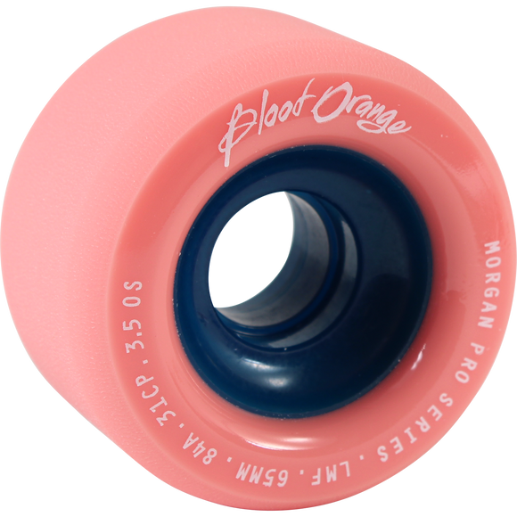 Blood Orange Morgan 65mm 84a Coral Longboard Wheels (Set of 4)