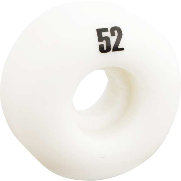 Essentials White 52mm  Skateboard Wheels (Set of 4)