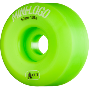 Mini Logo A-Cut 52mm 101a Green  Skateboard Wheels (Set of 4)