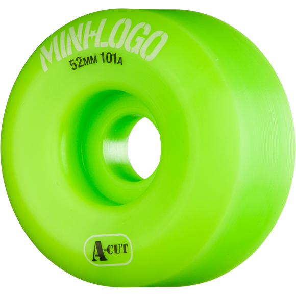 Mini Logo A-Cut 52mm 101a Green  Skateboard Wheels (Set of 4)