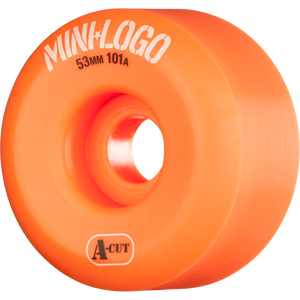 Mini Logo A-Cut 53mm 101a Orange  Skateboard Wheels (Set of 4)