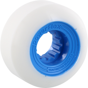 Powerflex Gumball 52mm 83b White/Blue Skateboard Wheels (Set of 4)