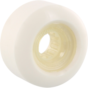 Powerflex Rock Candy 60mm 84b White/Clear Skateboard Wheels (Set of 4)