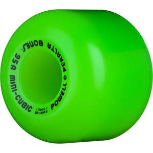 Powell Peralta Mini Cube (95a) Green 64mm Longboard Wheels (Set of 4)