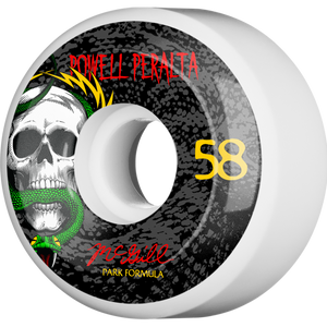 Powell Peralta Mcgill Skull & Snake 4 Pf 58mm White/Black 103a Skateboard Wheels (Set of 4)