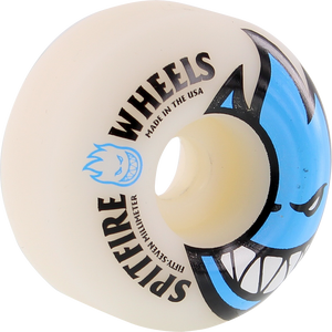 Spitfire Bighead 57mm White W/Lt.Blue Skateboard Wheels (Set of 4)