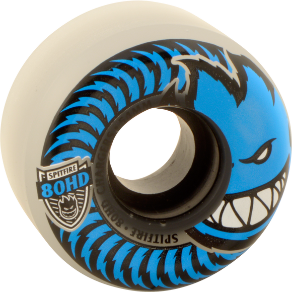 Spitfire 80hd Charger Conical 54mm Clear/Blue Skateboard Wheels (Set of 4) | Universo Extremo Boards Skate & Surf