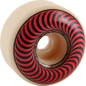 Spitfire F4 101a Classic Swirl 60mm White W/Red/Bronze Skateboard Wheels (Set of 4)