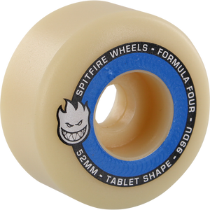 Spitfire F4 99a Tablet 52mm Natural/Blue Skateboard Wheels (Set of 4)