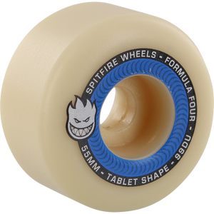 Spitfire F4 99a Tablet 55mm Natural/Blue Skateboard Wheels (Set of 4)