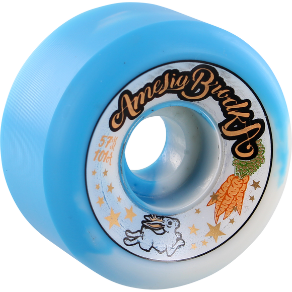 Speedlab Amelia Brodka 57mm 101a Blue/White Swirl Skateboard Wheels (Set of 4)