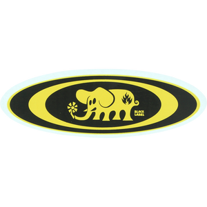 Black Label Oval Elephant Decal Single Assorted Single