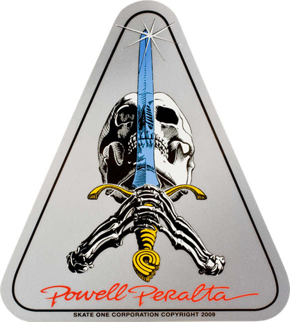 Powell Peralta Skull & Sword Decal Single |Universo Extremo Boards Skate & Surf