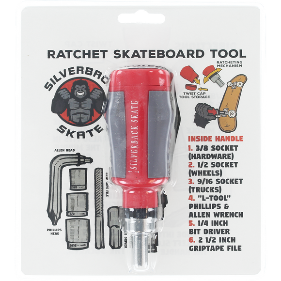 Silverback Skate Ratchet Tool Red